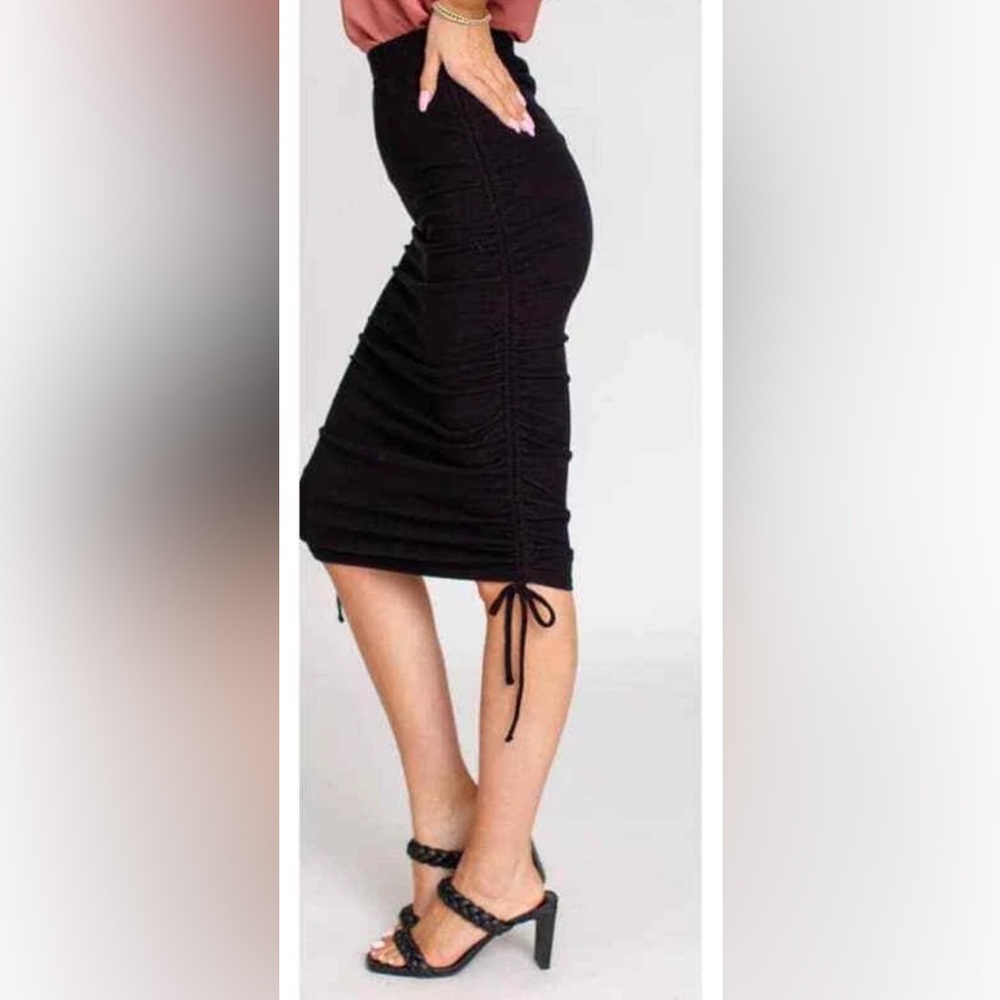 BB Dakota by Steve Madden Cinch By Cinch Black Skirt with ties